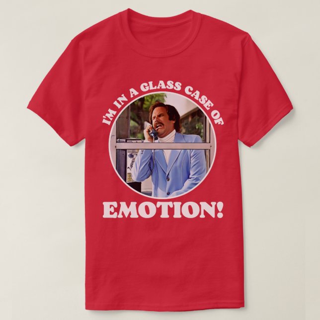 Ich bin in einem gläsernen Fall von Emotion T-Shirt (Design vorne)