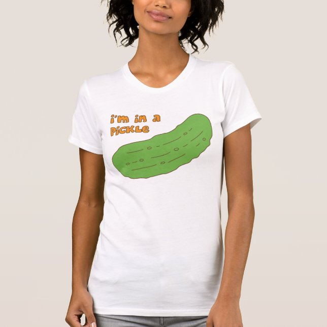 Ich bin in einer Essiggurke T-Shirt (Vorderseite)