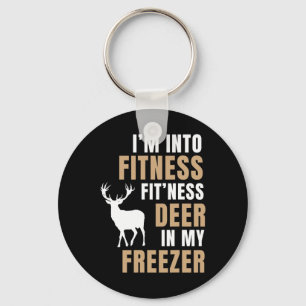 Ich bin in Fitness Deer Freezer Funny Deer Jagd H Schlüsselanhänger