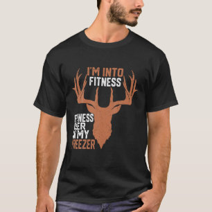Ich bin in Fitness Deer Freezer Funny Hunter Vater T-Shirt