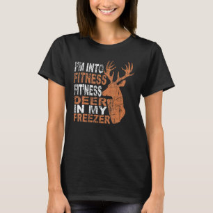 Ich bin in Fitness Deer Freezer Funny Hunter Vater T-Shirt
