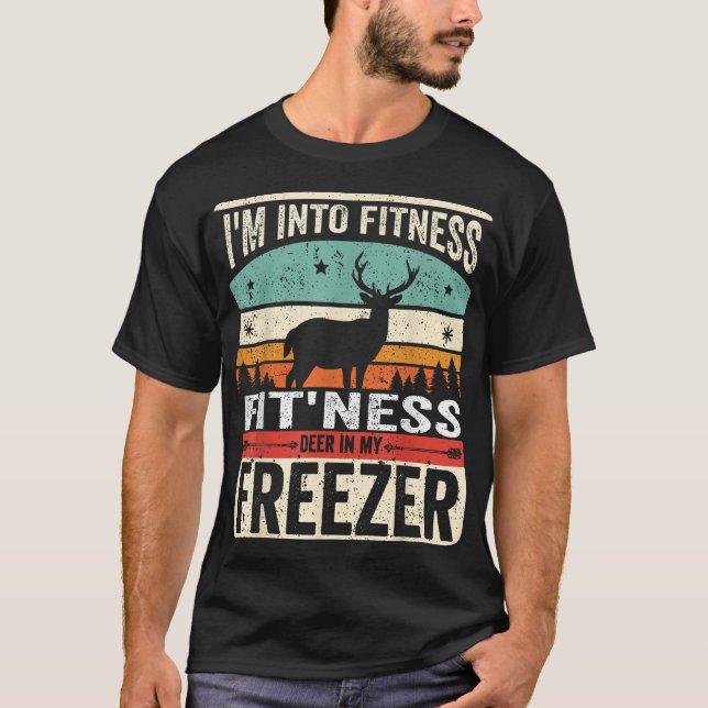 Ich bin in Fitness Deer Freezer T-Shirt (Vorderseite)