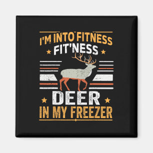 Ich bin in Fitness Deer Freezer Vater Hunter Dee Magnet