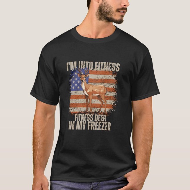 Ich bin in Fitness Fit ness Deer in meinem Freezer T-Shirt (Vorderseite)