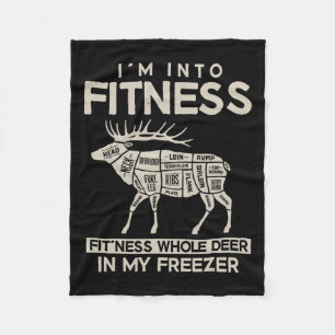 Ich bin in Fitness Fitness Hirsch in meinem Freeze Fleecedecke