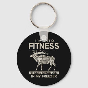 Ich bin in Fitness Fitness Hirsch in meinem Freeze Schlüsselanhänger