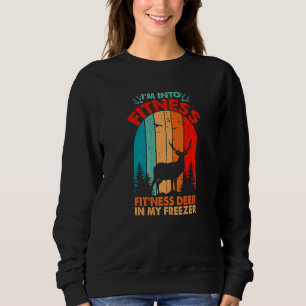 Ich bin in Fitness Fitness-Hirsch in meinem Gefrie Sweatshirt