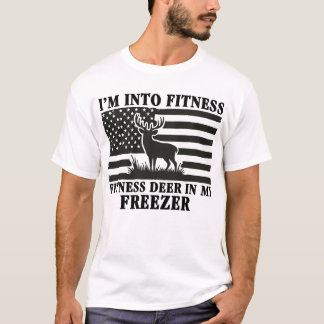 Ich bin in Fitness Fitness Hirsch in meinem Gefrie T-Shirt