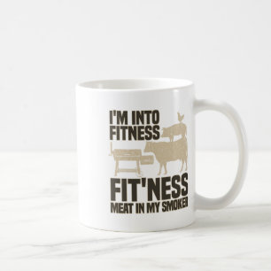 Ich bin in Fitness Fit'ness Meat in meinem Raucher Kaffeetasse