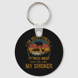 Ich bin in Fitness Fit'ness Meat in meinem Raucher Schlüsselanhänger
