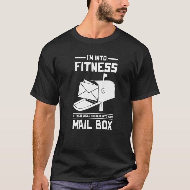 Ich bin in Fitness Fitness Paket Postdienst T-Shirt (Vorderseite)