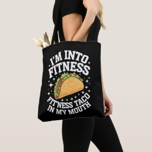 Ich bin in Fitness Fitness Taco in meinem Mund-Fun