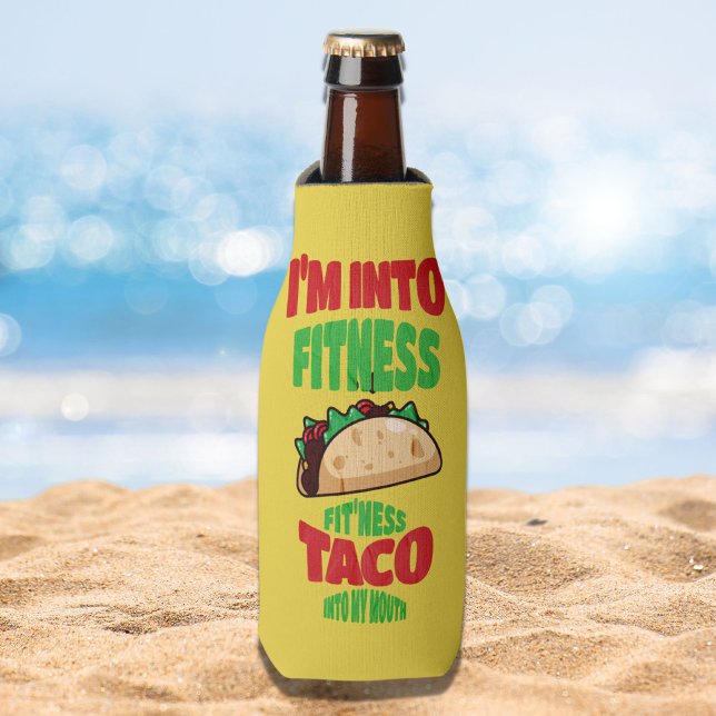Ich bin in Fitness Fit'ness Taco in meinem Mund ka Flaschenkühler (Von Creator hochgeladen)
