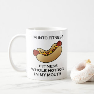 Ich bin in Fitness-Hotdog Kaffeetasse
