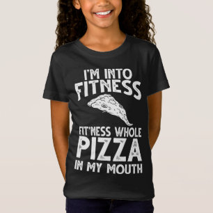 Ich bin in Fitness Pizza in meinem Mouth Gym Worko T-Shirt