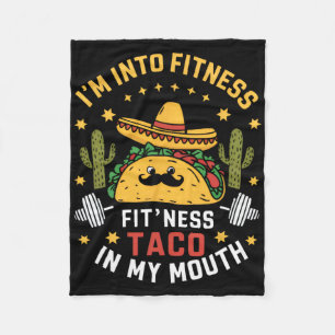 Ich bin in Fitness-Tacos Mexikanisch Cinco De Mayo Fleecedecke