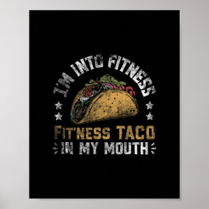 Ich bin in Fitness-Tacos mexikanisch Cinco De Mayo Poster