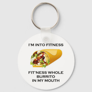 Ich bin in FitnessBurrito Schlüsselanhänger