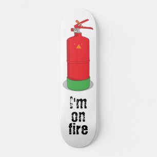 Ich bin in Flammen Skateboard