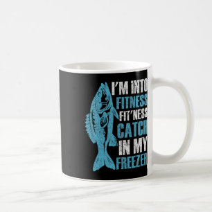 Ich bin in Form lustig Angeln Fischer Männer Teena Kaffeetasse