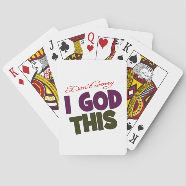 Ich bin in Gottes Händen Spielkarten (Rückseite)