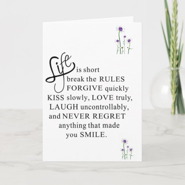 ICH BIN IN IHRER HARDSHIP "HIER FÜR SIE" KARTE (Vorderseite)