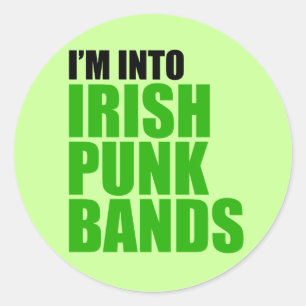 Ich bin in irische Punk-Bands Runder Aufkleber