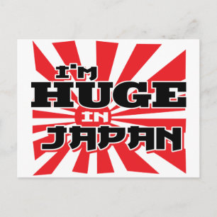 Ich bin in Japan riesig Postkarte