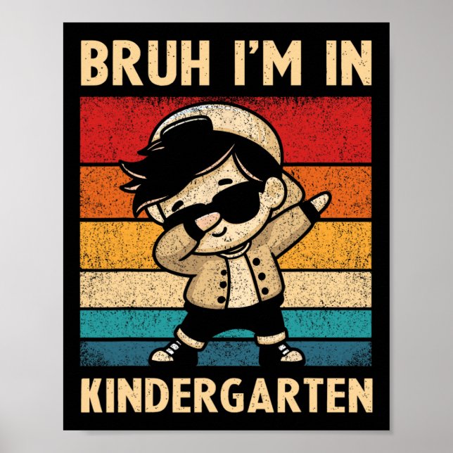 Ich bin in Kindergartenkindern zurück zu Poster (Vorne)