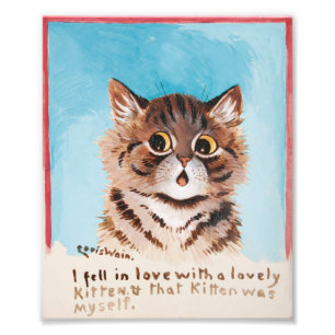 Ich bin in Liebe mit einem netten Kitten (ich selb Fotodruck