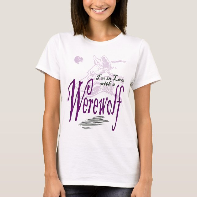 Ich bin in Liebe mit einem Werwolf T-Shirt (Vorderseite)