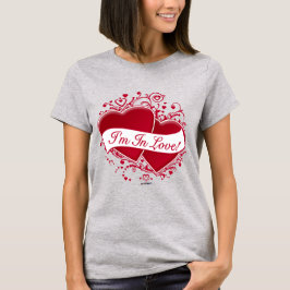 Ich bin in Liebe! Rote Herzen T-Shirt