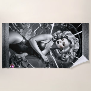 Ich bin in Maschinenbau von Xzendor7 tätig Strandtuch