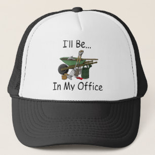 Ich bin in meinem Büro-Garten Truckerkappe