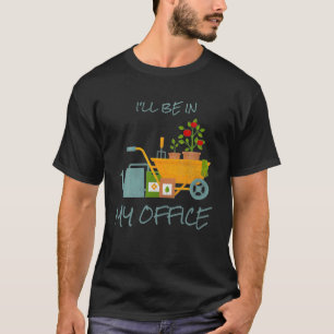 Ich bin in meinem Bürogarten, ein sonniger, gestör T-Shirt