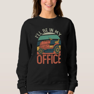 Ich bin in meinem Büromäher Landscaper Sweatshirt