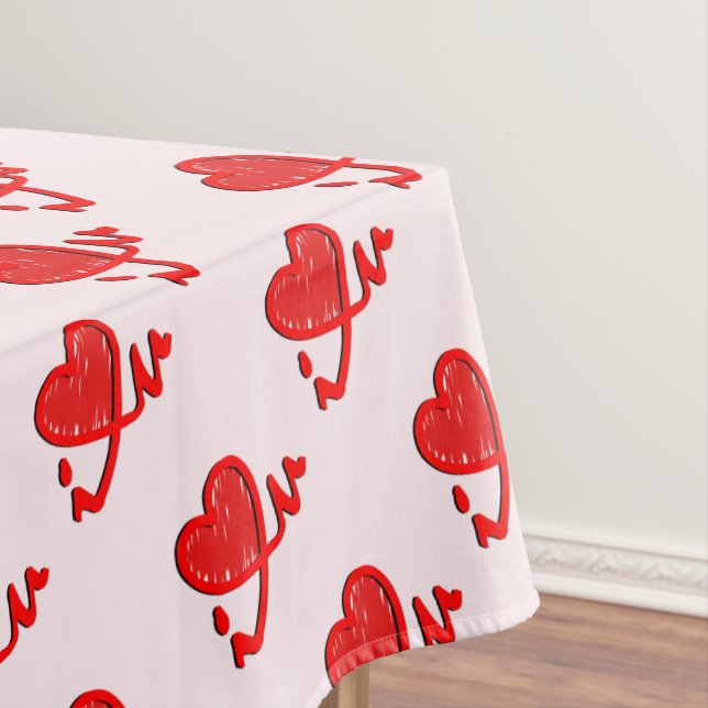 Ich bin in meinem Herzen. Tischdecke (Beispiel)