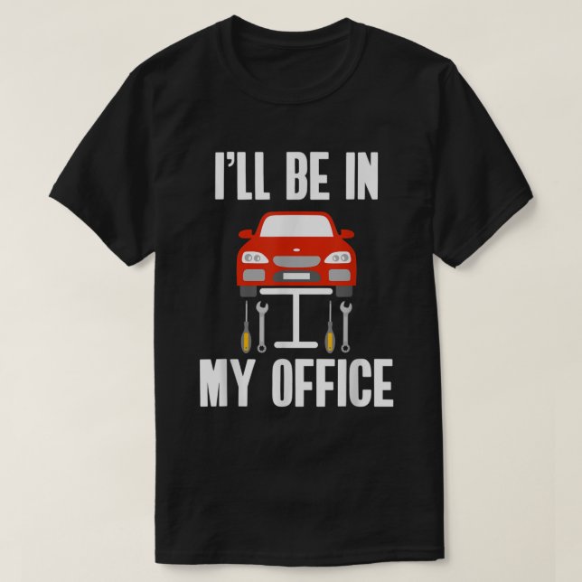 Ich bin in meiner Garage T-Shirt (Design vorne)