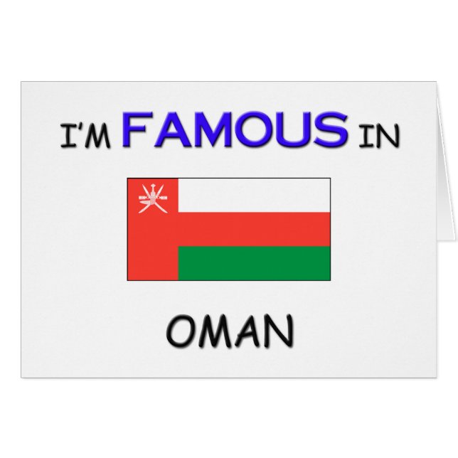 Ich bin in OMAN berühmt (Vorderseite (Horizontal))