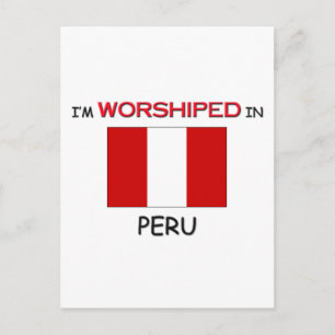 Ich bin in PERU verehrt Postkarte