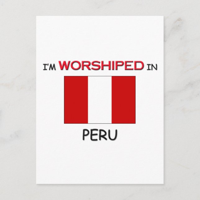 Ich bin in PERU verehrt Postkarte (Vorderseite)