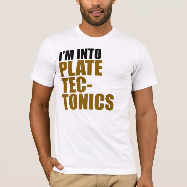 Ich bin in Plattentektonik T-Shirt (Vorderseite)