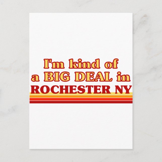 Ich bin in Rochester ein BIG-DEAL Postkarte (Vorderseite)
