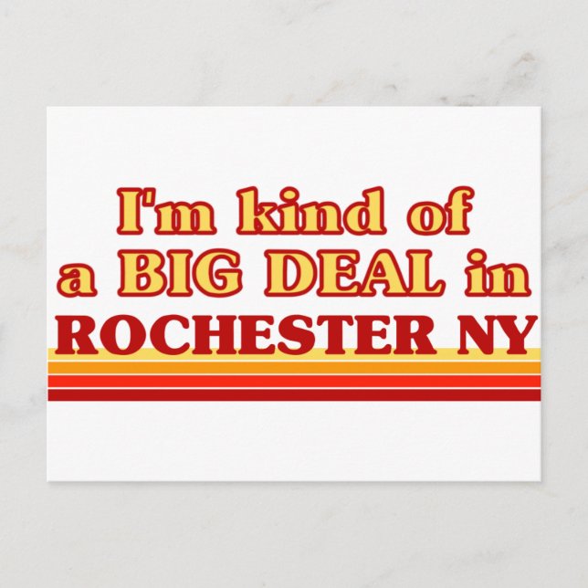 Ich bin in Rochester ein BIG-DEAL Postkarte (Vorderseite)