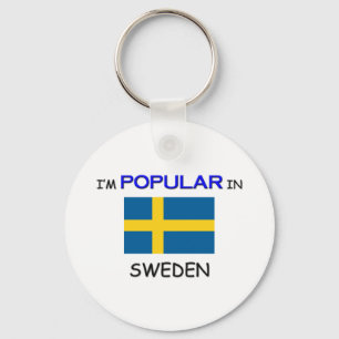 Ich bin in SCHWEDEN beliebt Schlüsselanhänger