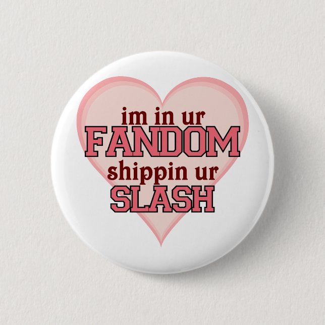 Ich bin in Ur Fandom Shipping Ur Hieb Button (Vorderseite)
