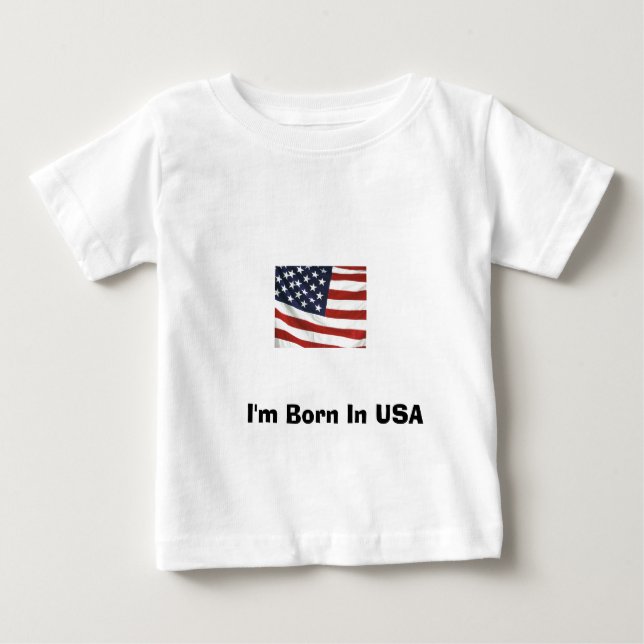 Ich bin in USA geboren Baby T-shirt (Vorderseite)