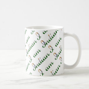 Ich bin indisches Country Pride Typografy Pattern Kaffeetasse