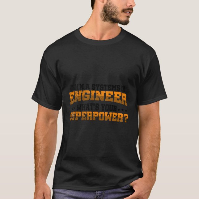 Ich bin Ingenieur für Computerketten T-Shirt (Vorderseite)