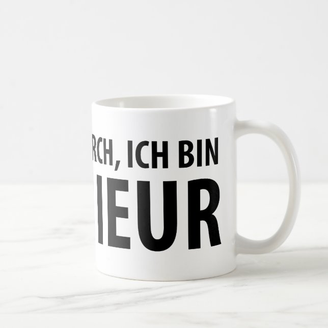 Ich bin Ingenieur Ikone Tasse (Rechts)